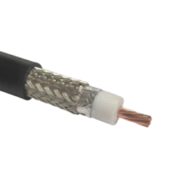 Times Microwave Cable Coaxial 50 Ohm, tipo RG-8 Ultra Flexible, Cobre Trenzado de Núcleo, Cinta de Aluminio y Malla de Cobre Estañado para el Blindaje, Velocidad de Propagación de 83%, Polietileno. MOD: LMR400UF