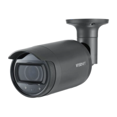 Hanwha Techwin Wisenet Cámara IP Tipo Bala Exterior 2 Megapíxel / Lente Varifocal 3.2 - 10mm / IR 30M / WDR 120db / IP66 MOD: LNO-6072R
