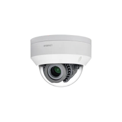 Hanwha Techwin Wisenet Cámara IP Tipo Domo Antivandálico Exterior 2 Megapíxel / Lente Varifocal 3.2 -10mm / IR 30M / WDR 120db / Exterior IP66 MOD: LNV-6070R