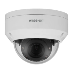 Hanwha Techwin Wisenet Cámara IP Tipo Domo Antivandálico Exterior 2 Megapíxel / Lente Varifocal 3.2 -10mm / IR 30M / WDR 120db / IP66 MOD: LNV-6072R