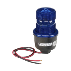 FEDERAL SIGNAL INDUSTRIAL Luz de advertencia LED serie Streamline, 24 Vcd, montaje en tubo, azul MOD: LP3PL024B