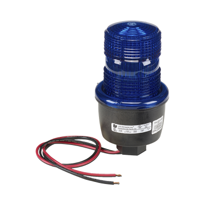 FEDERAL SIGNAL INDUSTRIAL Luz de advertencia LED serie Streamline, 24 Vcd, montaje en tubo, azul MOD: LP3PL024B