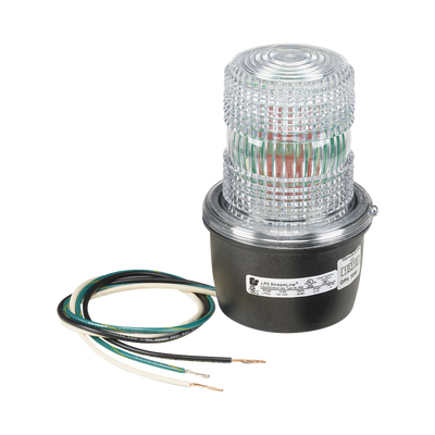 FEDERAL SIGNAL INDUSTRIAL Luz de advertencia LED serie Streamline, 120 Vca, montaje tipo t, claro MOD: LP3TL120C