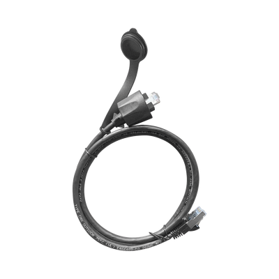 LINKEDPRO BY EPCOM Cable de Parcheo Industrial Cat6 Blindado (FTP) con protección contra agua (IP67) en un extremo, 1 metro MOD: LP-C6WP-PC-1M