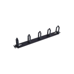 LINKEDPRO BY EPCOM Organizador de cables con 5 anillos, 1U, 19" Color negro MOD: LP-CM-01