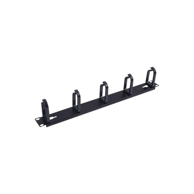 LINKEDPRO BY EPCOM Organizador de cables con 5 anillos, 1U, 19" Color negro MOD: LP-CM-01