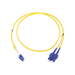 LINKEDPRO BY EPCOM Jumper de Fibra Óptica Monomodo LC/SC Duplex de 1 metro MOD: LP-FO-6060B