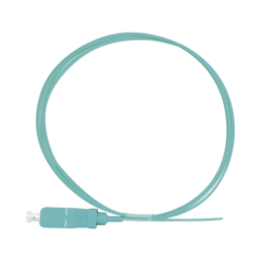 LINKEDPRO BY EPCOM Pigtail de Fibra Óptica Simplex SC, PVC, OM3 50/125, Aqua, 1 metro MOD: LP-FOM3-SC-01