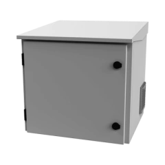 LINKEDPRO BY EPCOM Gabinete de Exterior con Rack de 19" de 9UR con Ventiladores y Termostato (Montaje a poste o torre se vende por separado). MOD: LP-FORTE-09U-R3