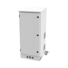 LINKEDPRO BY EPCOM Gabinete de Piso para Exterior con Ventiladores y Termostato con Rack de 19" de 16 U + Espacio para Baterías. MOD: LP-FORTE-16U-BAT