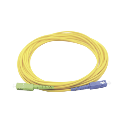 LINKEDPRO BY EPCOM Jumper de Fibra Óptica Monomodo SC/UPC-SC/APC Simplex, color amarillo 3 metros MOD: LP-FO-SCU-SCA-03
