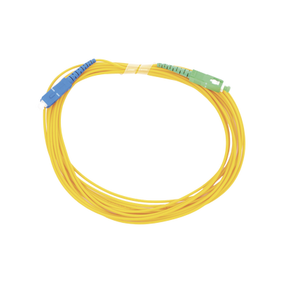 LINKEDPRO BY EPCOM Jumper de Fibra Óptica Monomodo SC/UPC - SC/APC Simplex, color amarillo 5 metros MOD: LP-FO-SCU-SCA-05