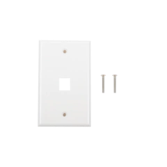 LINKEDPRO BY EPCOM Placa de pared de 1 puerto, Keystone, Color Blanco MOD: LP-FP-16