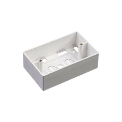 LINKEDPRO BY EPCOM Caja de Pared Universal, Color blanco, Para montaje con Placas de Pared MOD: LP-FP-33