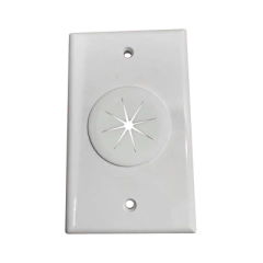 LINKEDPRO BY EPCOM Placa de Pared, con Orificio y Grommet, Ideal para pasar cables MOD: LP-FP-GROM