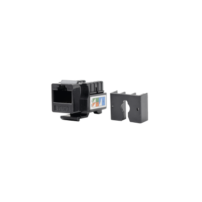 LINKEDPRO BY EPCOM Módulo Jack Keystone Cat5e con terminación 110 (Punchdown) para faceplate - Color Negro MOD: LP-KJ-505-BK