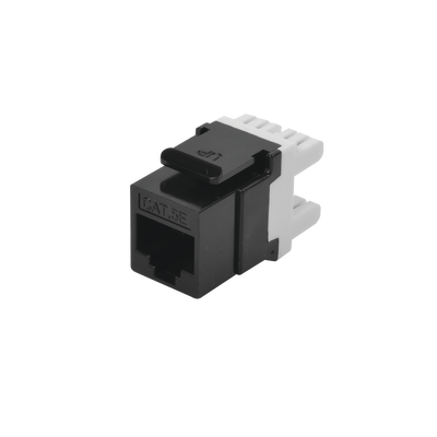 LINKEDPRO BY EPCOM Módulo Jack Keystone Cat5e con terminación en ángulo 180 º Color Negro MOD: LP-KJ-549-BK