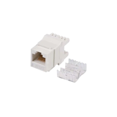 LINKEDPRO BY EPCOM Módulo Jack Keystone Cat5e con terminación en ángulo 180 º Color Blanco LP-KJ-549-WH