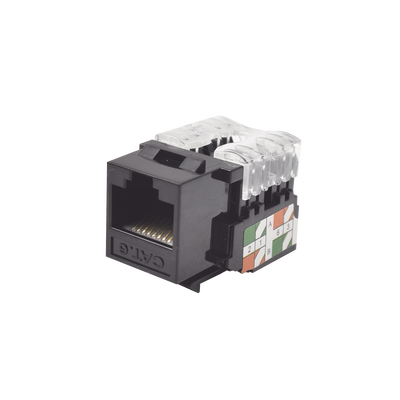 LINKEDPRO BY EPCOM Módulo Jack Keystone Cat6 con terminación 110 (Punchdown) para faceplate - Color Negro MOD: LP-KJ-601-BK