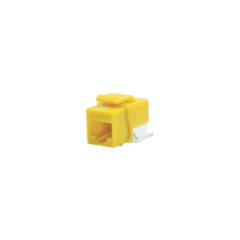LINKEDPRO BY EPCOM Módulo Jack Cat6 sin Herramienta (toolless) keystone - Color Amarillo MOD: LP-KJ-610-YE