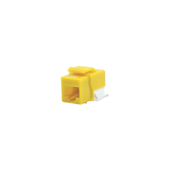 LINKEDPRO BY EPCOM Módulo Jack Cat6 sin Herramienta (toolless) keystone - Color Amarillo MOD: LP-KJ-610-YE