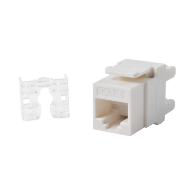 LINKEDPRO BY EPCOM Módulo Jack Keystone Cat6 con terminación 110 (Punchdown) ángulo 180 º Color Blanco LP-KJ-649-WH