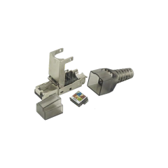 LINKEDPRO BY EPCOM Plug modular RJ45 Blindado Categoría 6A -Sin herramienta, para terminación en campo MOD: LPKJ6A17S