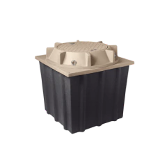 LINKEDPRO BY EPCOM Registro Manhole con tapa de concreto polimérico 4 ft x 4 ft x 4 ft MOD: LP-MH-4X4X4