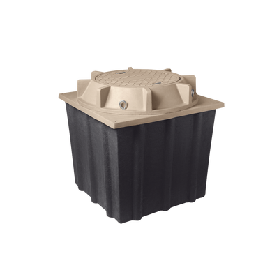 LINKEDPRO BY EPCOM Registro Manhole con tapa de concreto polimérico 4 ft x 4 ft x 4 ft MOD: LP-MH-4X4X4