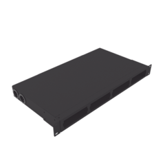 LINKEDPRO BY EPCOM Distribuidor de fibra óptica vacio 19in, Acepta 4 placas Acopladoras de Linkedpro, hasta 48 fibras, 1UR, Incluye charola de empalme MOD: LP-ODF-8024
