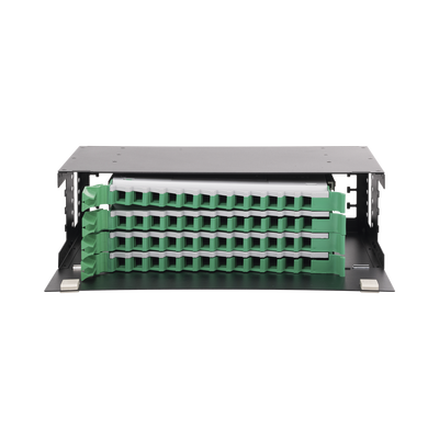 LINKEDPRO BY EPCOM Distribuidor de Fibra Óptica con bandejas deslizables, vacío, 19in, acepta 48 adaptadores "LC Duplex" o "LC Simplex" o 48 "SC" Simplex, 3U MOD: LP-ODF-8048