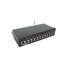 LINKEDPRO BY EPCOM Panel de parcheo de impacto (110) Blindado (STP) de 12 puertos Cat6, 10in MOD: LP-PP-629