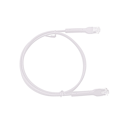 LINKEDPRO BY EPCOM Cable de Parcheo Ultra Slim Con Bota Flexible UTP Cat6 - 0.5 m Blanco Diámetro Reducido MOD: LP-PSLIM-05WH