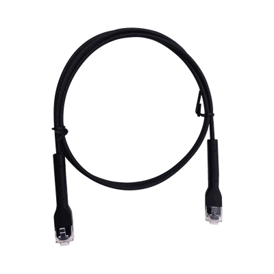 LINKEDPRO BY EPCOM Cable de Parcheo Ultra Slim Con RJ45 Flexible UTP Cat6 - 2 m Negro Diámetro Reducido MOD: LP-PSLIM-2BK