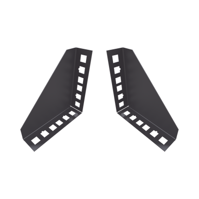 LINKEDPRO BY EPCOM Par de Sujetadores para Instalación de Equipo Rackeable en placa o pared (hasta 2U). MOD: LP-RACK-ADAP