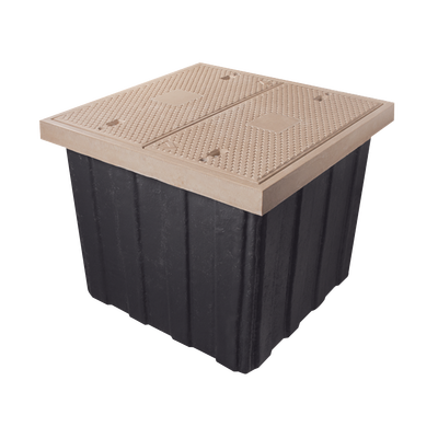 LINKEDPRO BY EPCOM Registro de Fibra Óptica Carretero 115x115x115cm, 2 Tapas MOD: LP-REG-TEL