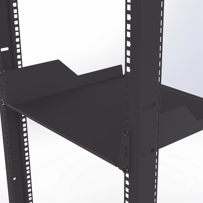 LINKEDPRO BY EPCOM Charola para soportar equipos en Rack de 19" y 39 cm de Profundidad, 2U, Juego de 2 piezas iguales MOD: LP-RSH-41-39-2U