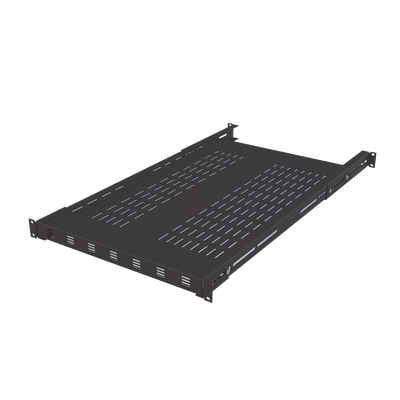 LINKEDPRO BY EPCOM Charola ventilada para soportar equipos en Rack, Profundidad Ajustable de 495 a 965 mm, 1U, Color Negro MOD: LPRVSH49-961U
