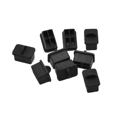 LINKEDPRO BY EPCOM Bolsa con 25 piezas de protectores anti-polvo para puerto SFP, color negro MOD: LP-SFP
