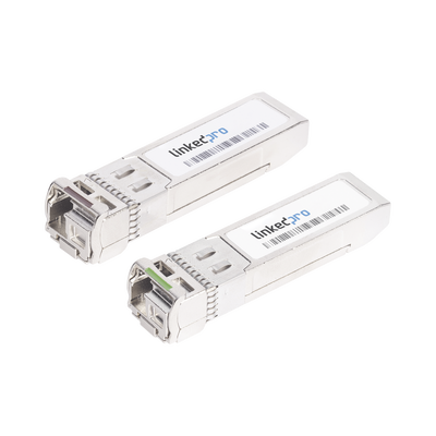 LINKEDPRO BY EPCOM Transceptores Bidireccionales SFP (Mini-Gbic) / Monomodo / 1.25 Gbps de velocidad / Conector LC / Hasta 3 km de Distancia / 2 Piezas LP-SFP-BD-1G-3