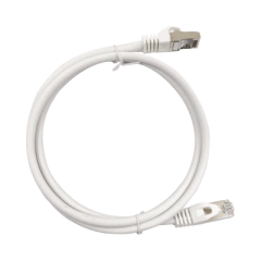 LINKEDPRO BY EPCOM Patch Cord Cat6A 10G blindado 1.0M ( 3.28 ft ) BLANCO MOD: LP-STP-6A-100-WH