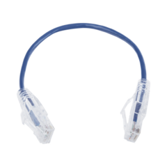 LINKEDPRO BY EPCOM Cable de Parcheo Slim UTP Cat6 - 20 cm Azul Diámetro Reducido (28 AWG) MOD: LP-UT6-020-BU28