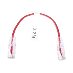 LINKEDPRO BY EPCOM Cable de Parcheo Slim UTP Cat6 - 20 cm Rojo Diámetro Reducido (28 AWG) MOD: LP-UT6-020-RD28