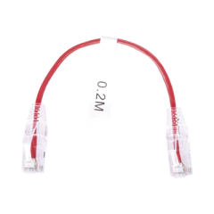 LINKEDPRO BY EPCOM Cable de Parcheo Slim UTP Cat6 - 20 cm Rojo Diámetro Reducido (28 AWG) MOD: LP-UT6-020-RD28