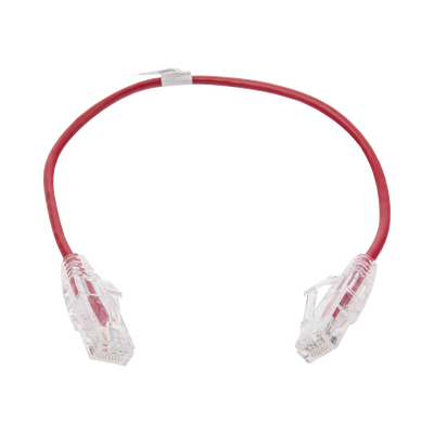 LINKEDPRO BY EPCOM Cable de Parcheo Slim UTP Cat6 - 30 cm Rojo Diámetro Reducido (28 AWG) MOD: LP-UT6-030-RD28