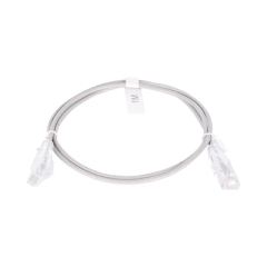 LINKEDPRO BY EPCOM Cable de Parcheo Slim UTP Cat6 - 1 metro, Gris, Diámetro Reducido (28 AWG) MOD: LP-UT6-100-GY28