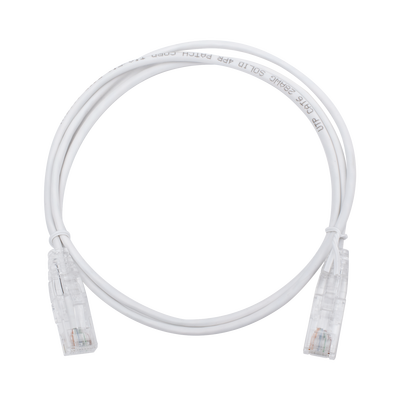LINKEDPRO BY EPCOM Cable de Parcheo Slim UTP Cat6 - 1 metro, Blanco, Diámetro Reducido (28 AWG) MOD: LP-UT6-100-WH28