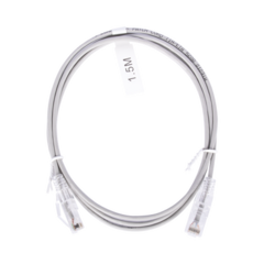 LINKEDPRO BY EPCOM Cable de Parcheo Slim UTP Cat6 - 1.5 m Gris Diámetro Reducido (28 AWG) MOD: LP-UT6-150-GY28