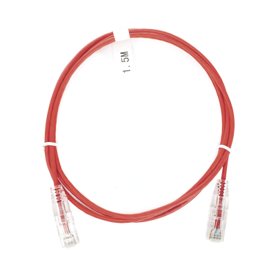 LINKEDPRO BY EPCOM Cable de Parcheo Slim UTP Cat6 - 1.5 m Rojo Diámetro Reducido (28 AWG) MOD: LP-UT6-150-RD-28