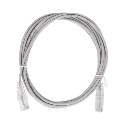LINKEDPRO BY EPCOM Cable de Parcheo Slim UTP Cat6 - 2 m Gris Diámetro Reducido (28 AWG) MOD: LP-UT6-200-GY28
